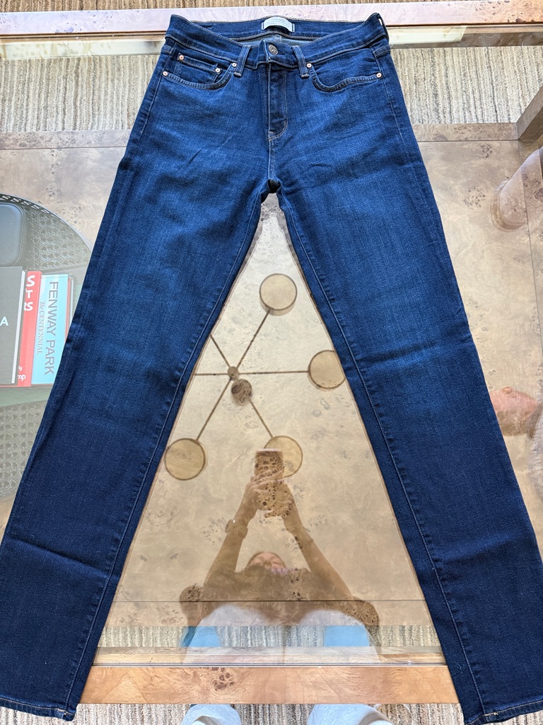 Frame Denim Straight Leg Jeans In Dark Indigo